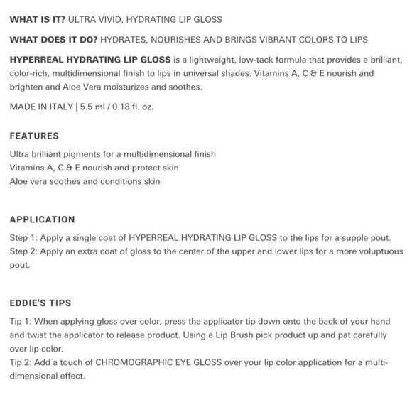 🌸 Eddie Funkhouser Mirror Kisses Hydrating Lip Gloss Vegan & Hypoallergenic - Picture 3 of 7